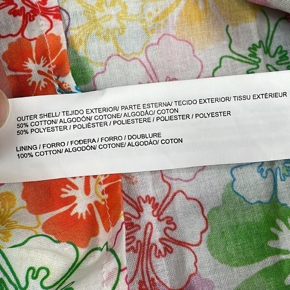 NWT All Things Mochi Ilima Floral Embroidered Mini Dress Tiered Off Shoulder M - Picture 12 of 12